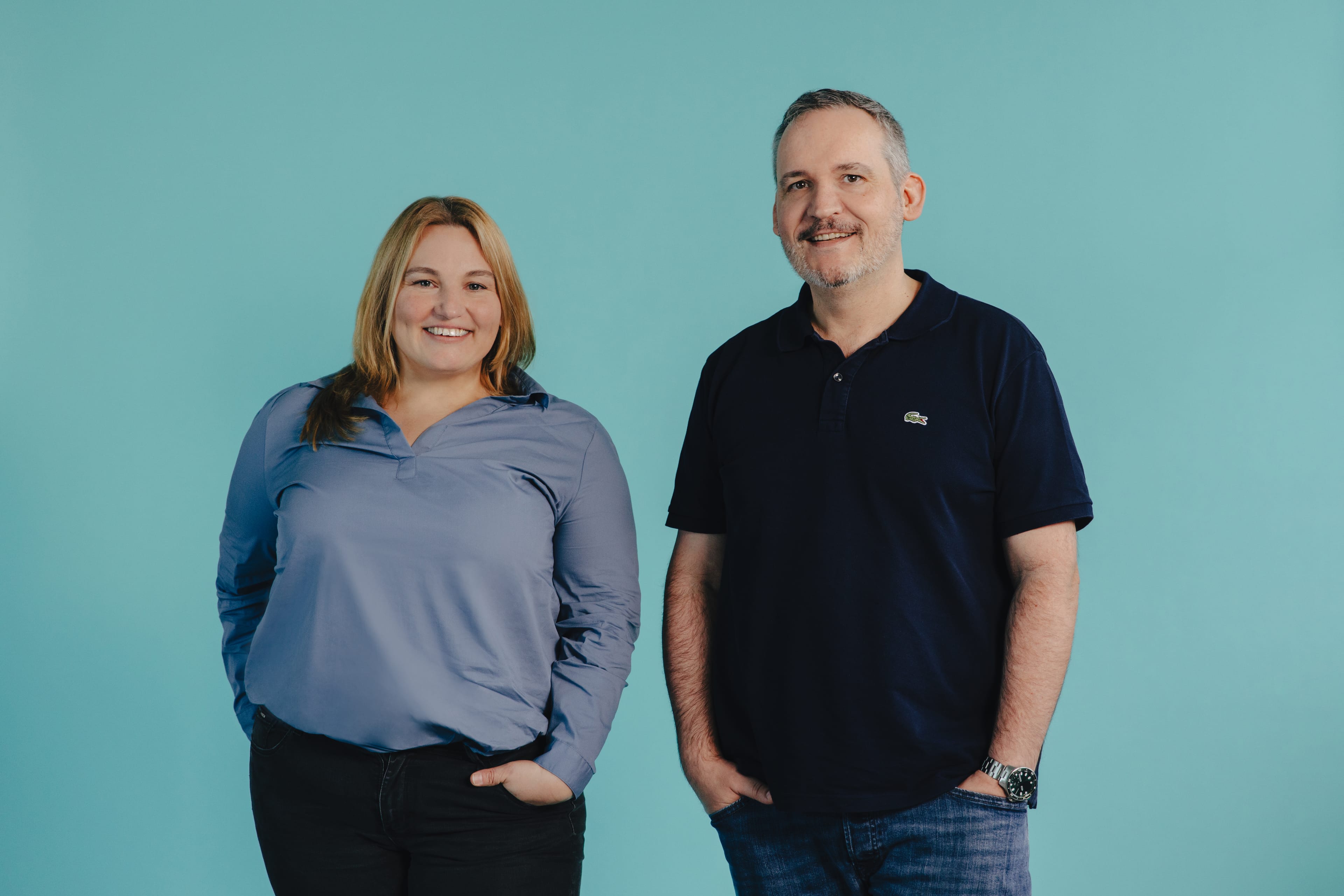 Portrait - Gesundheit und Pflege Sanitaetshaus - Teamportrait von zwei Personen